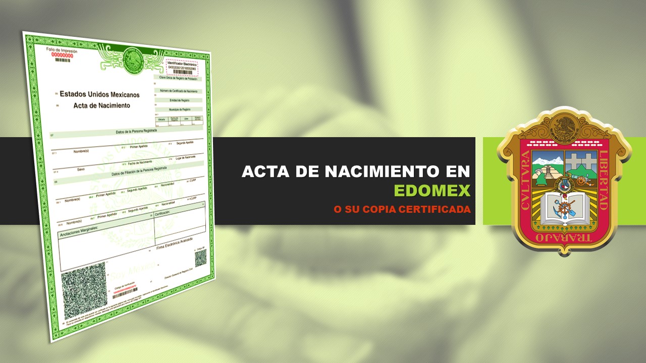 acta de nacimiento edomex