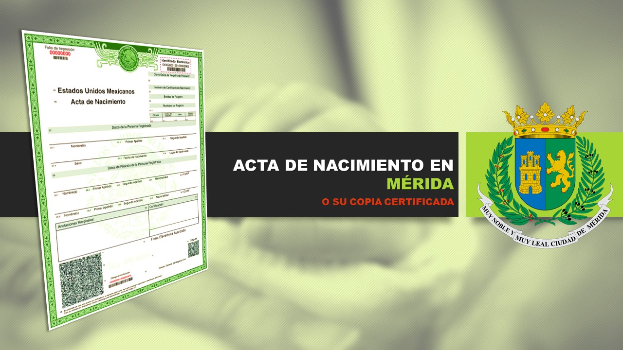 acta de nacimiento mérida