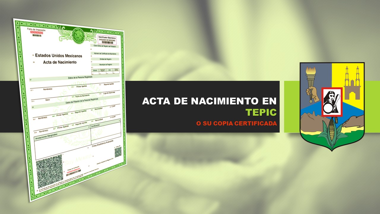 acta de nacimiento tepic