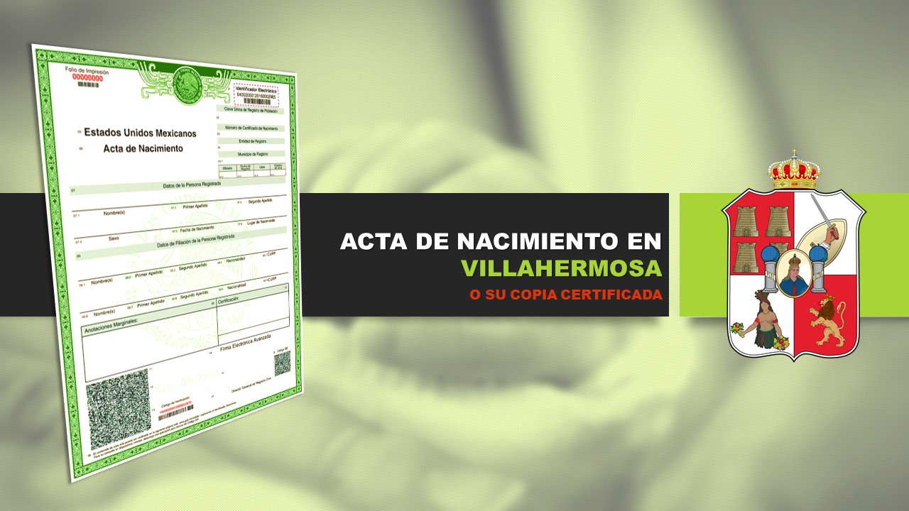 acta de nacimiento villahermosa