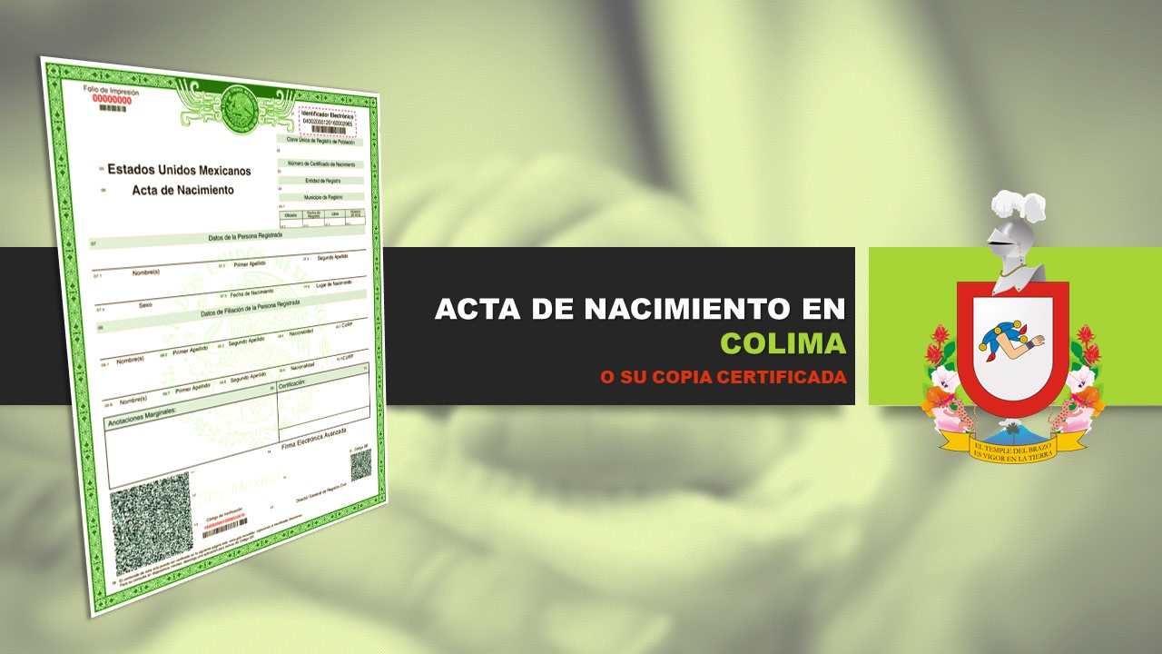 acta de nacimiento colima