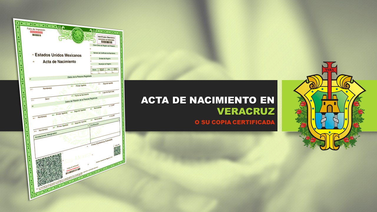 acta de nacimiento veracruz