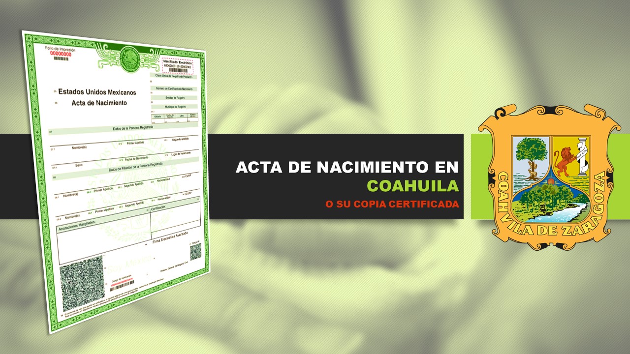 acta de nacimiento coahuila