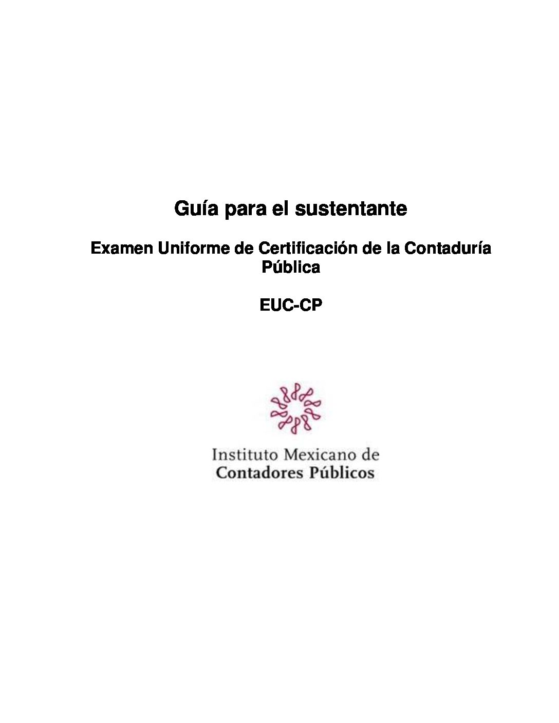 Guía para la presentación del EUC