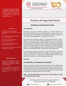 Boletín de Noticias de la CROSS 2025-04 OPINIÓN DE CUMPLIMIENTO IMSS