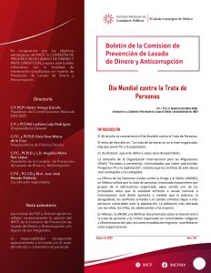 Boletín de la Comisión Nacional de Prevención de Lavado de Dinero y Anticorrupción 146/ Agosto 2025