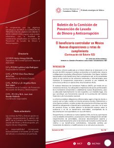 Boletín de la Comisión Nacional de Prevención de Lavado de Dinero y Anticorrupción 155/ Septiembre 2025